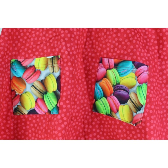 Lollipop Dress Shop Girls Dress Size 6 Red Macaroon Sleeveless Boutique - Picture 3 of 8